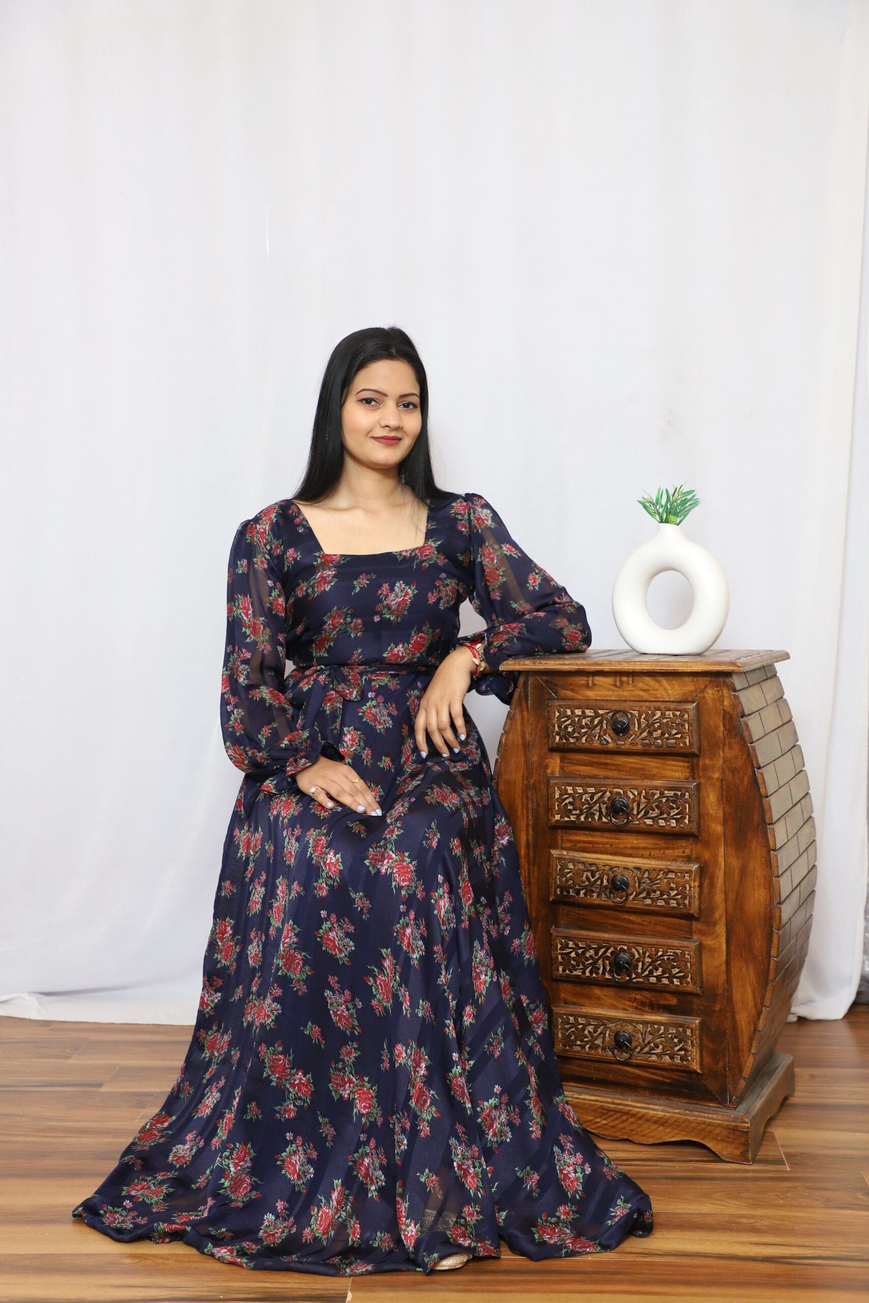Lavanya The Label Tiered Georgette Maxi Dress - Absolutely Desi